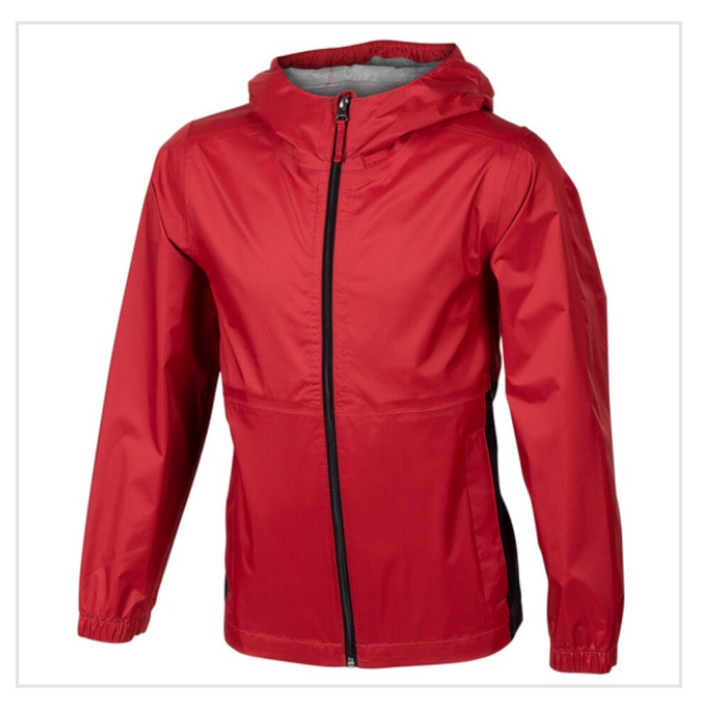 Rugged Exposure Red Packable Waterproof Rain Jacket - Picture 2 of 9